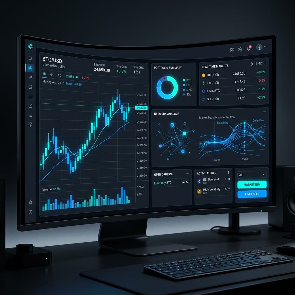 Interface da Plataforma de Trading AI